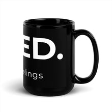 Load image into Gallery viewer, BASED. Facts > Feelings Black Mug