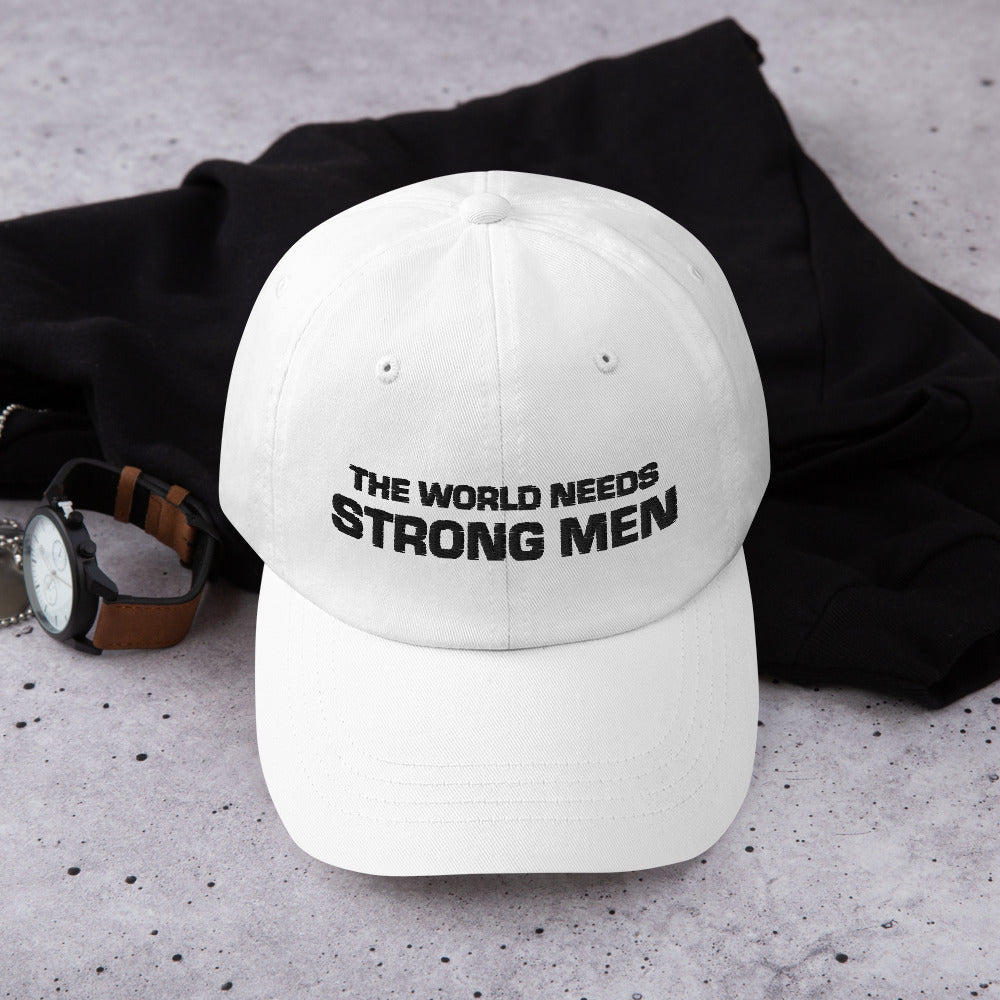 Strong Men Baseball Hat - White