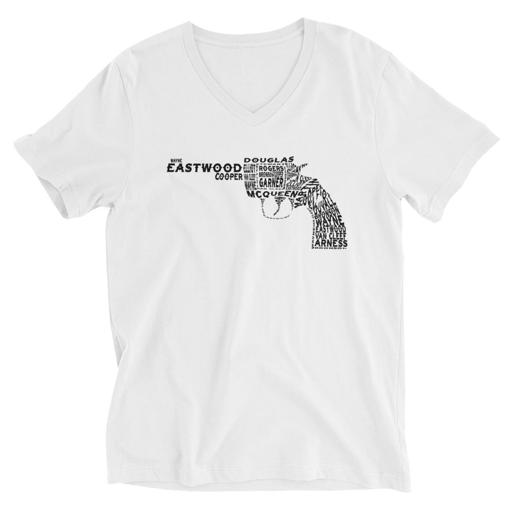 Gunslingers of the West Short Sleeve V-Neck T-Shirt